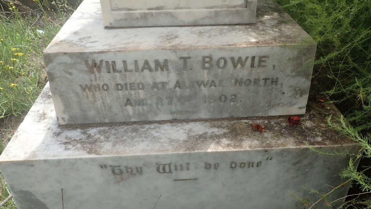 BOWIE William T. -1902