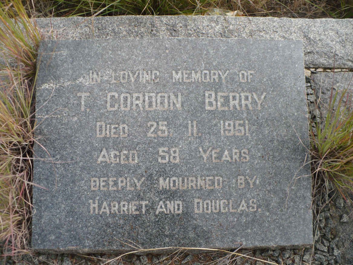 BERRY T. Gordon -1951