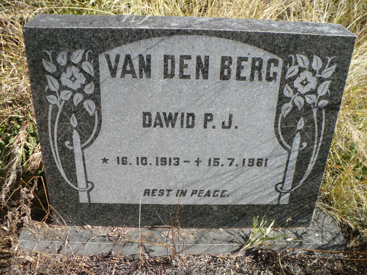 BERG Dawid P.J., van den 1913-1961