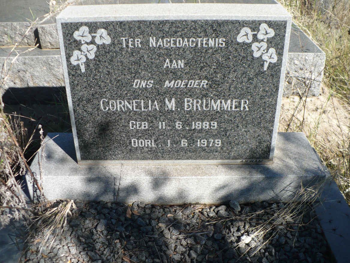 BRÜMMER Cornelia M. 1889-1979