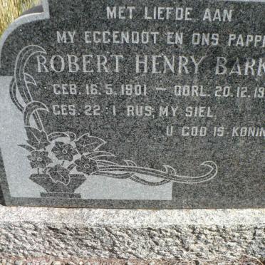 BARKER Robert Henry 1901-1961