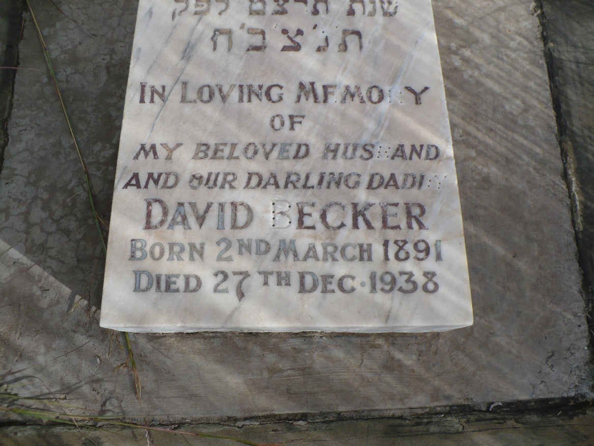 BECKER David 1891-1938