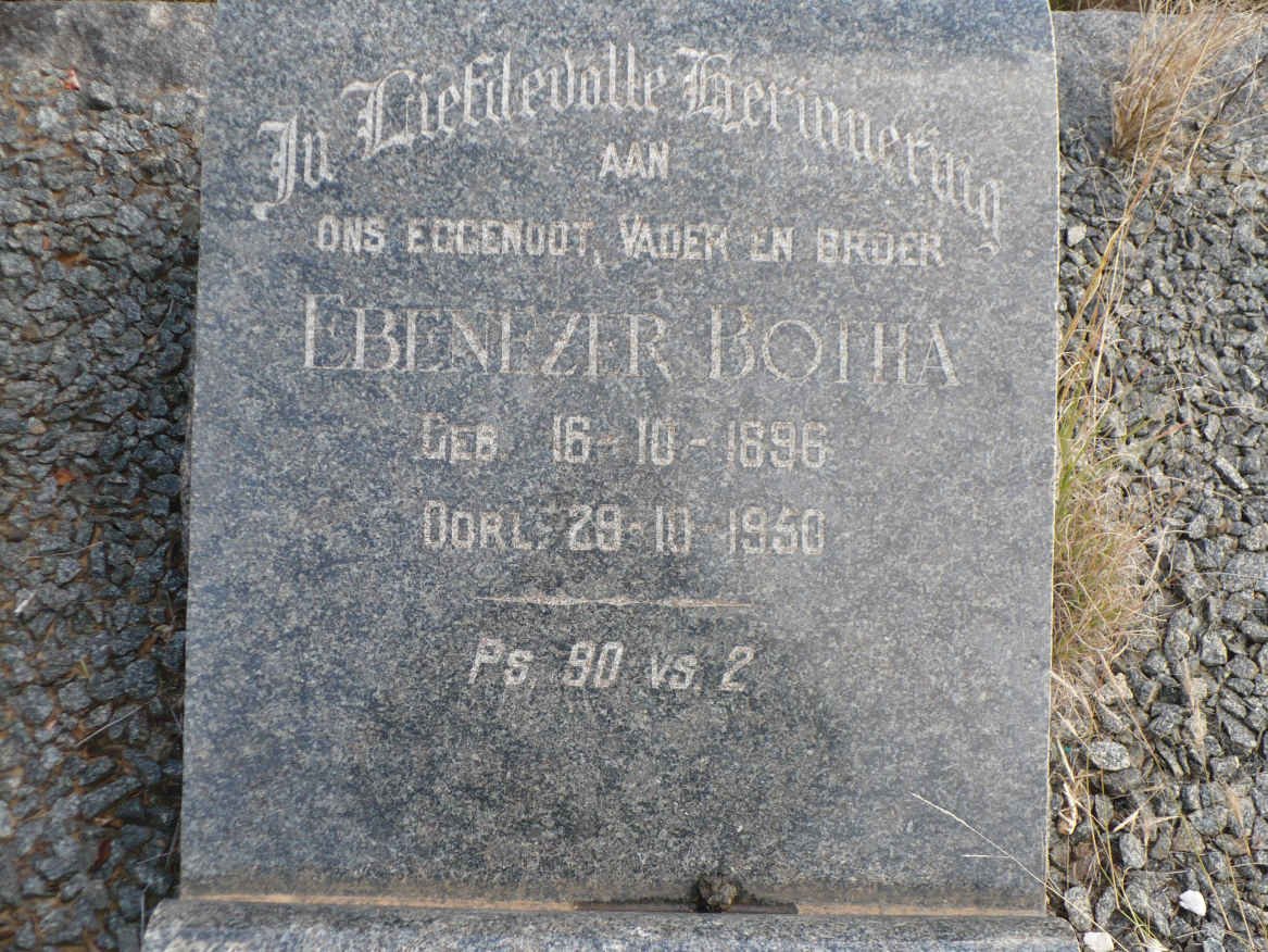 BOTHA Ebenezer 1896-1950