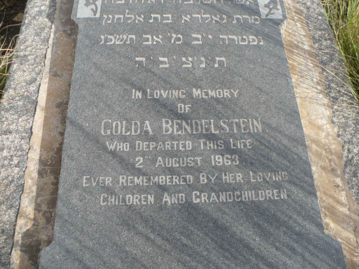 BENDELSTEIN Golda -1963
