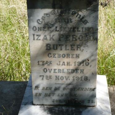 BUTLER Izak Perold 1910-1918