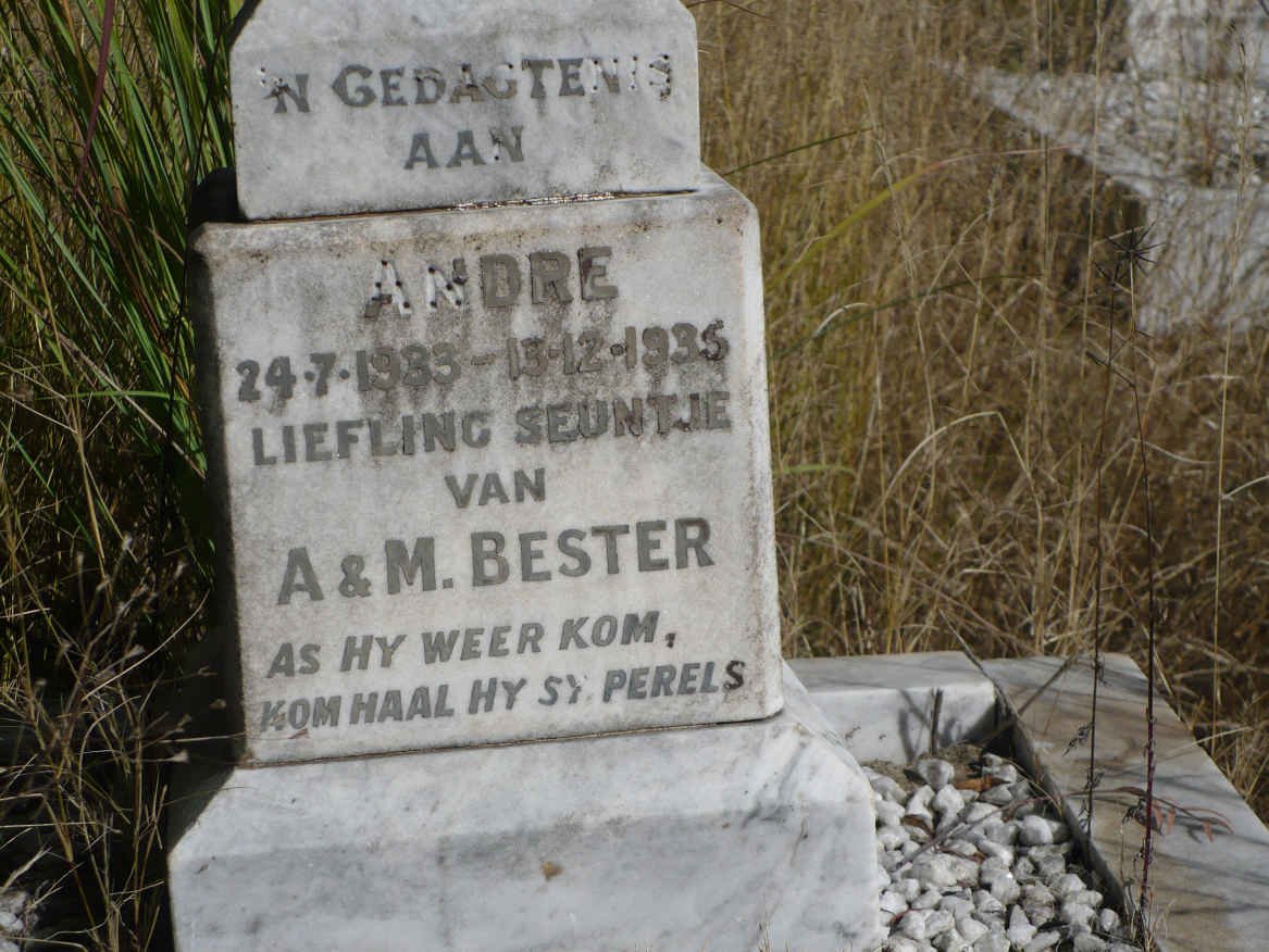 BESTER Andre 1933-1935