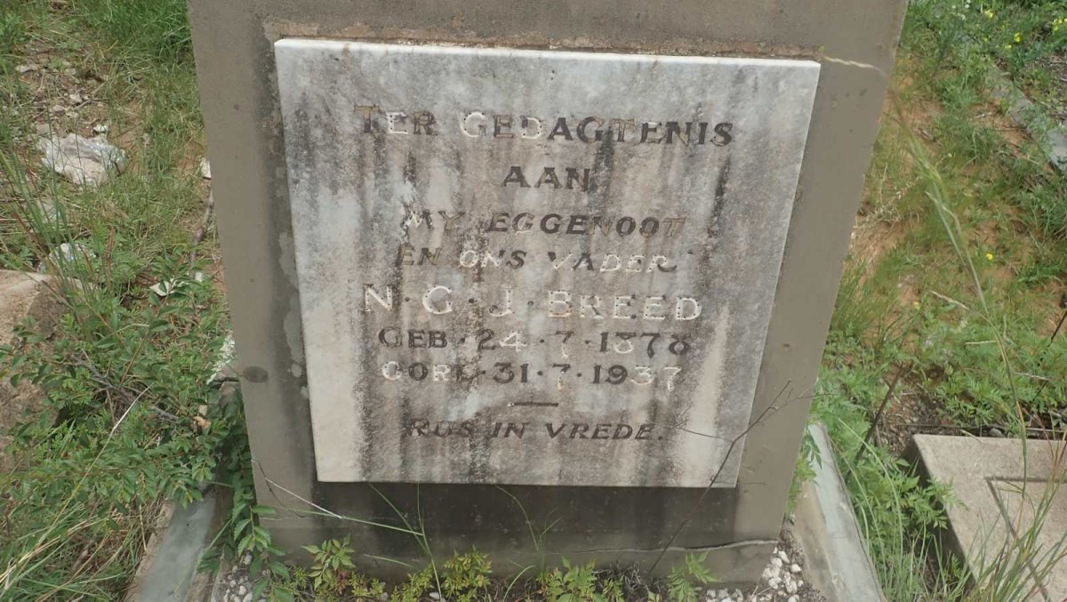 BREED N.G.J. 1878-1937