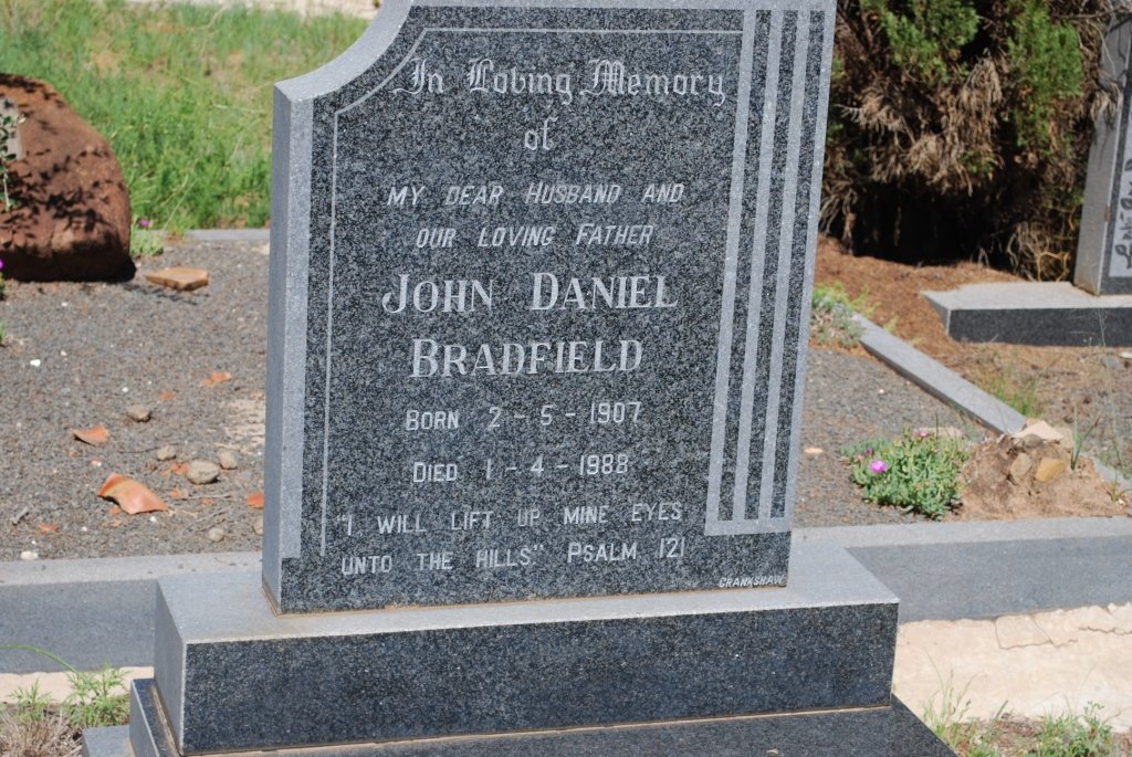 BRADFIELD John Daniel 1907-1988