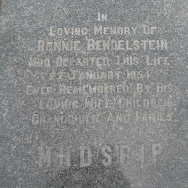 BENDELSTEIN Bennie -1954