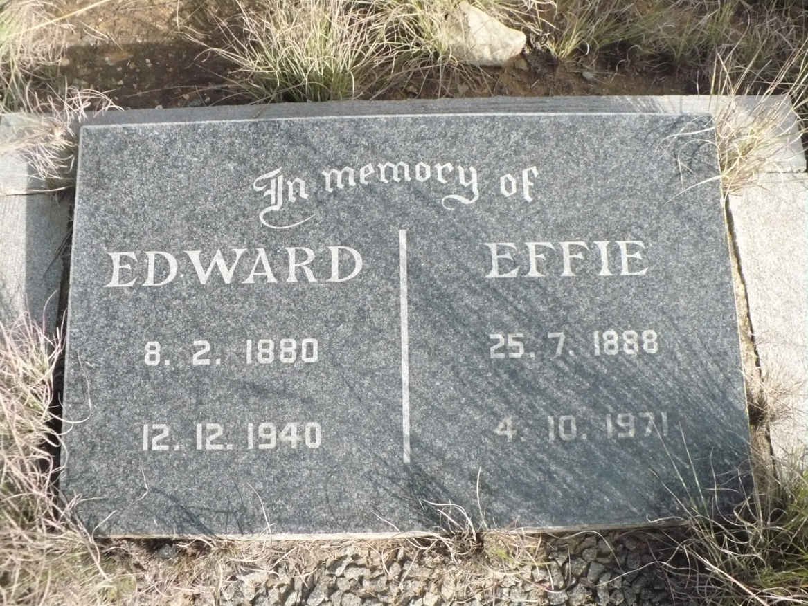 COWLEY Edward 1880-1940 &amp; Effie 1888-1971