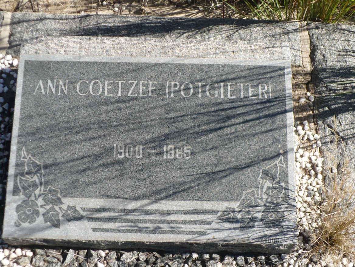 COETZEE Ann nee POTGIETER 1900-1965
