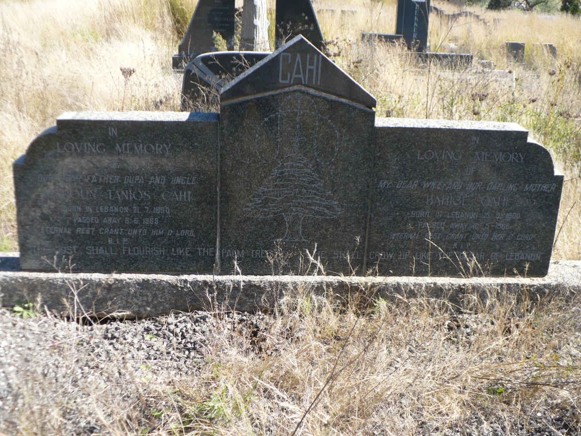 CAHI Maroun Tanios 1890-1969 &amp; Bahiza Antoinette SAHD 1900-1966