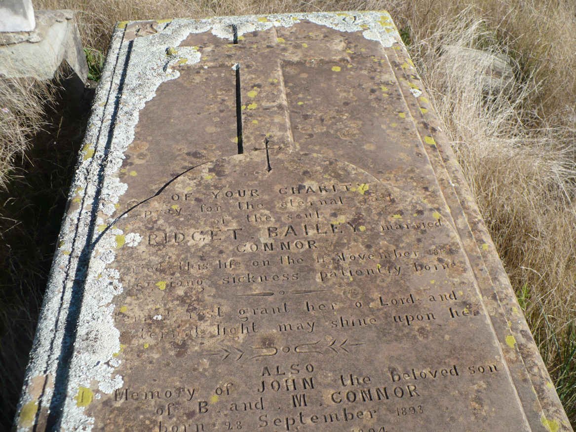 CONNOR Bridget nee BAILEY -1893 :: CONNOR John 1893-1894
