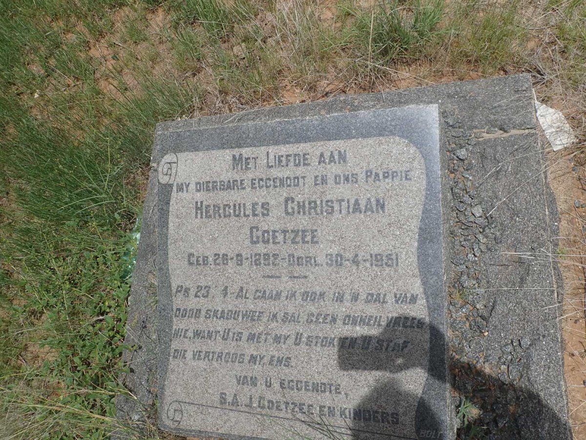 COETZEE Hercules Christiaan 1898-1951