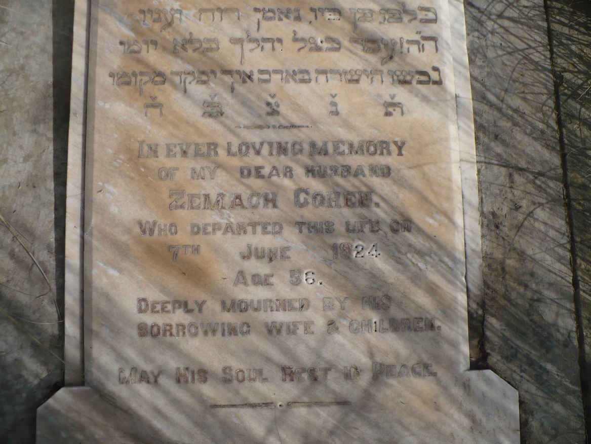 COHEN Zemach -1924