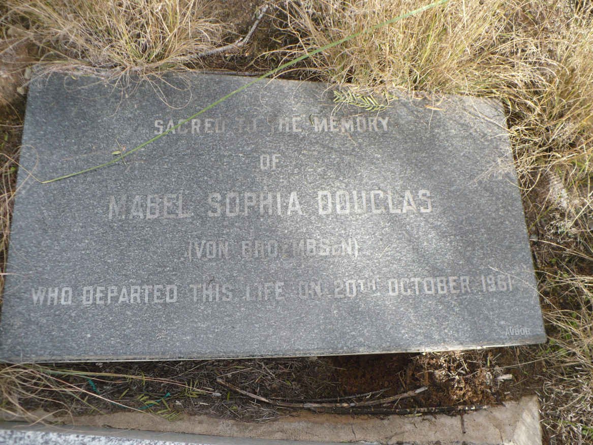DOUGLAS Mabel Sophia nee VON BROEMBSEN -1961