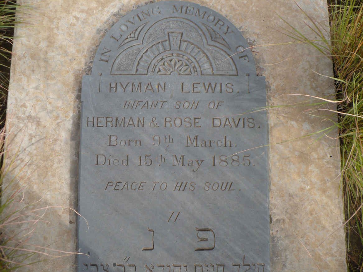 DAVIS Hyman Lewis 1885-1885