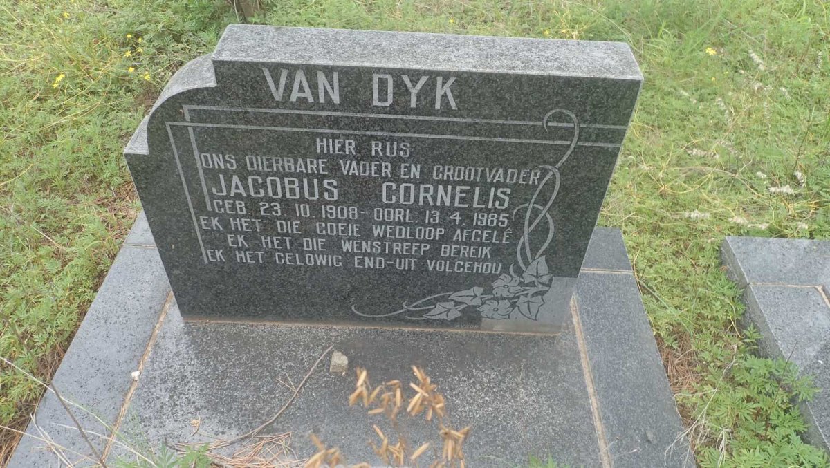 DYK Jacobus Cornelis, van 1908-1985