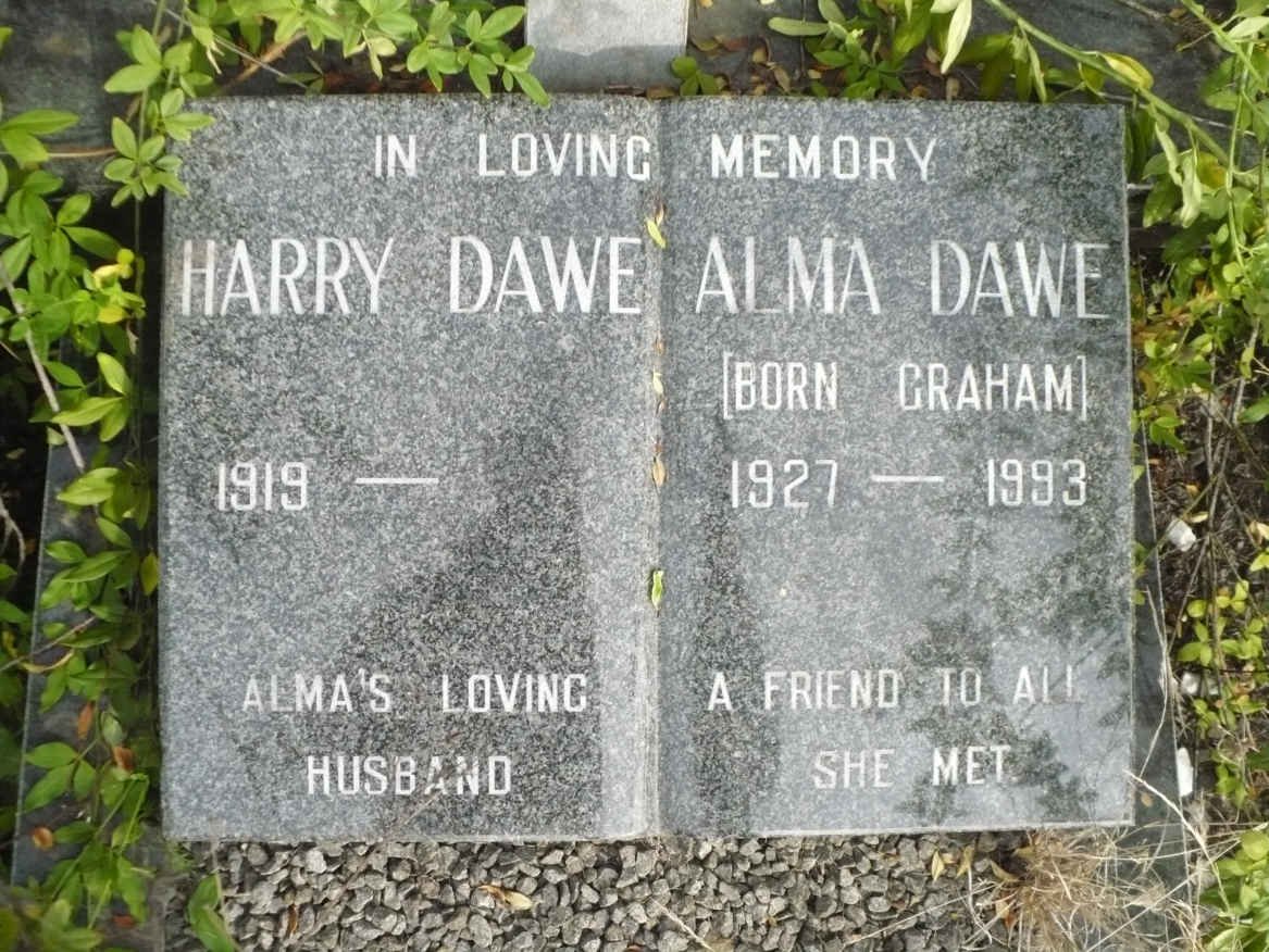 DAWE Harry 1919- &amp; Alma GRAHAM 1927-1993