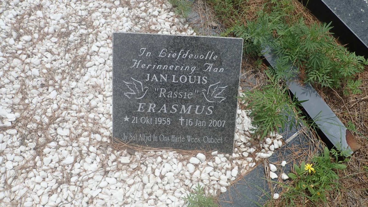 ERASMUS Jan Louis 1958-2007