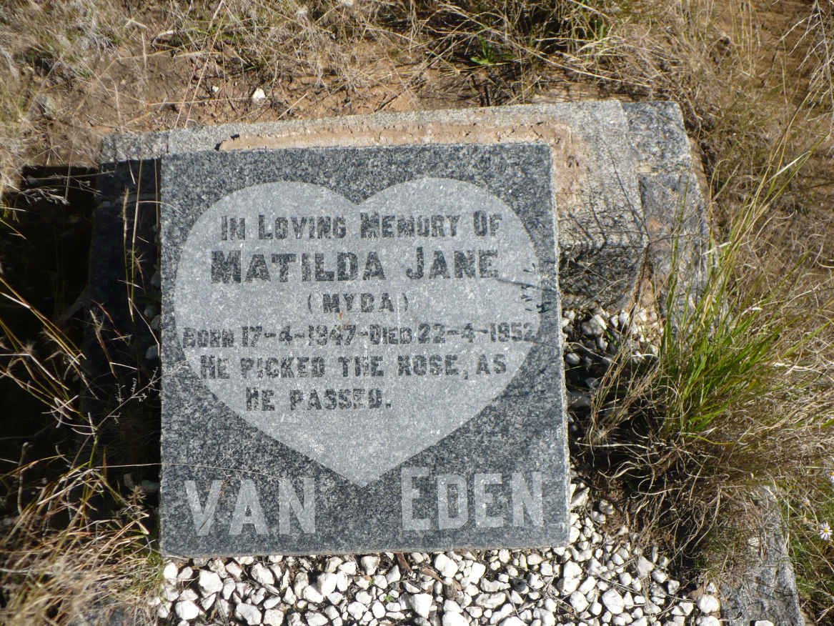 EDEN Matilda Jane, van 1947-1952