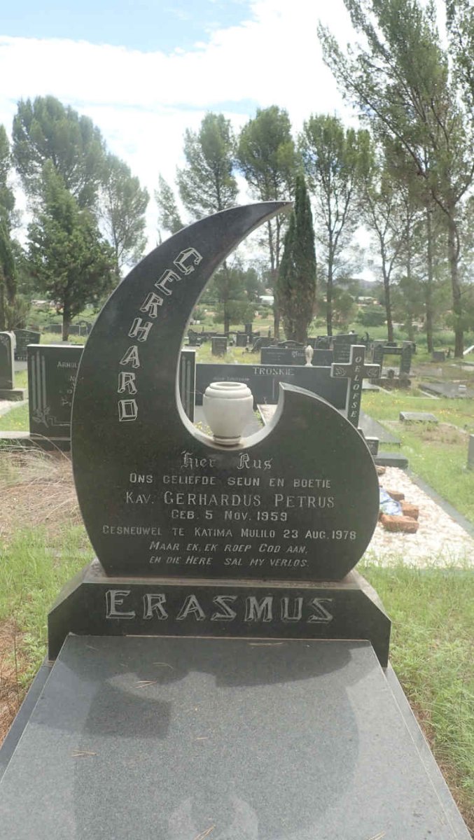 ERASMUS Gerhardus Petrus 1959-1978
