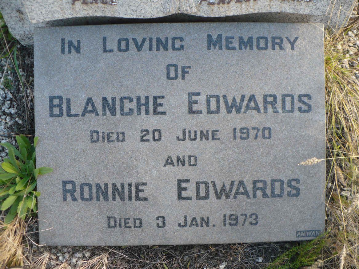 EDWARDS Ronnie -1973 &amp; Blanche -1970