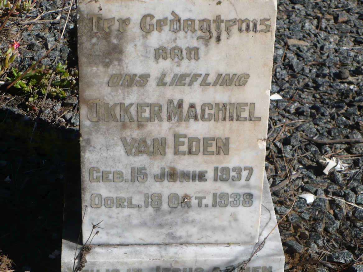 EDEN Okker Machiel, van 1937-1938