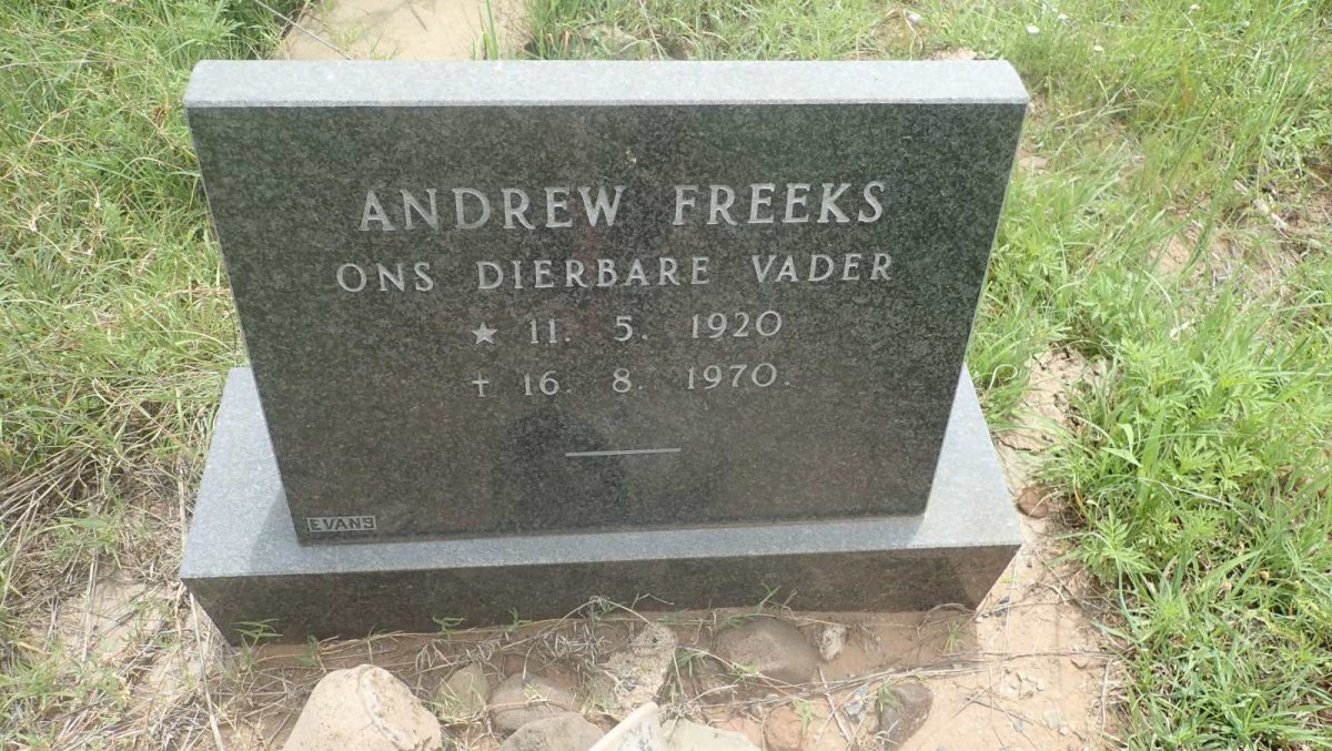 FREEKS Andrew 1920-1970
