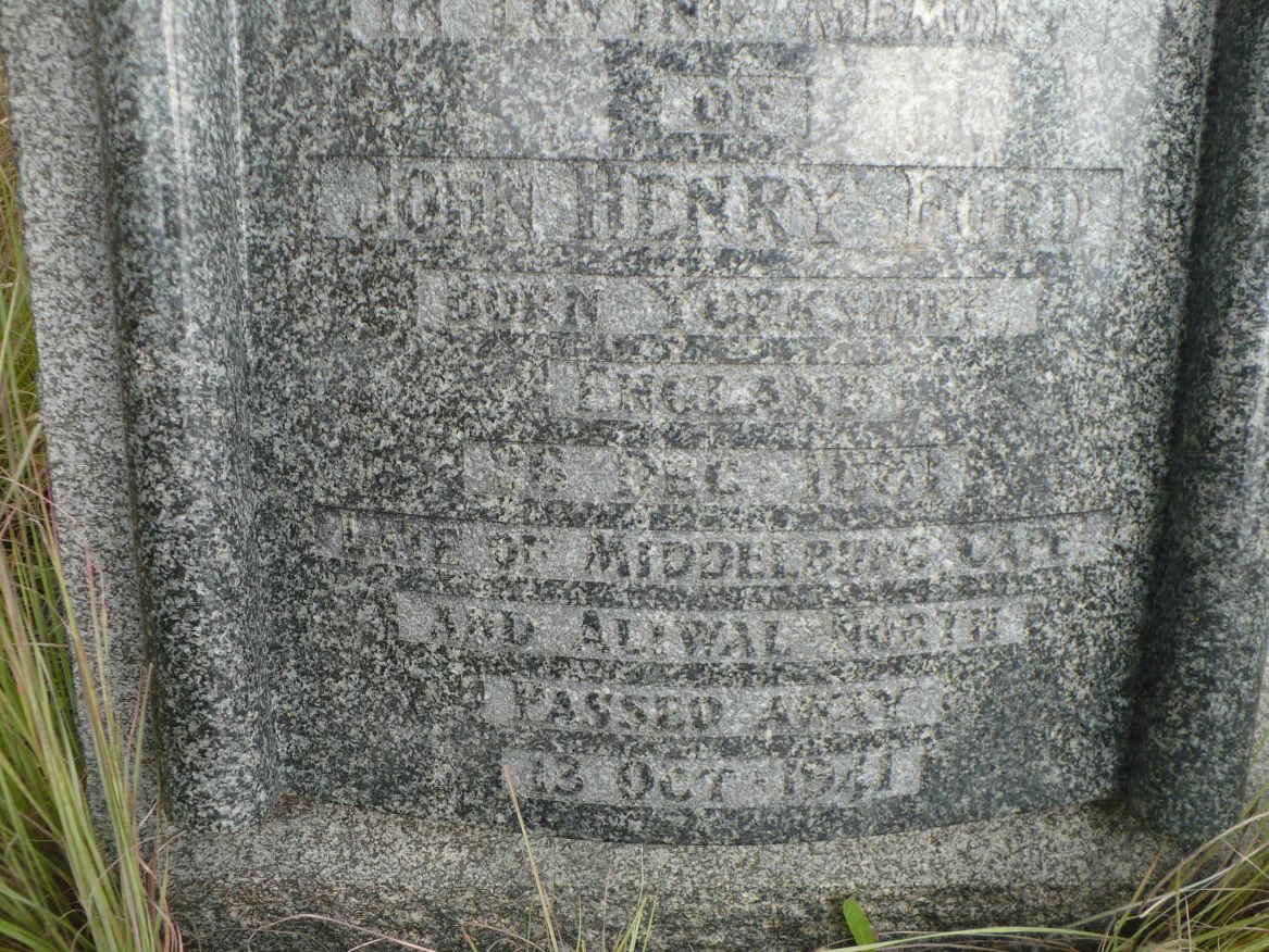 FORD John Henry 1881-1941