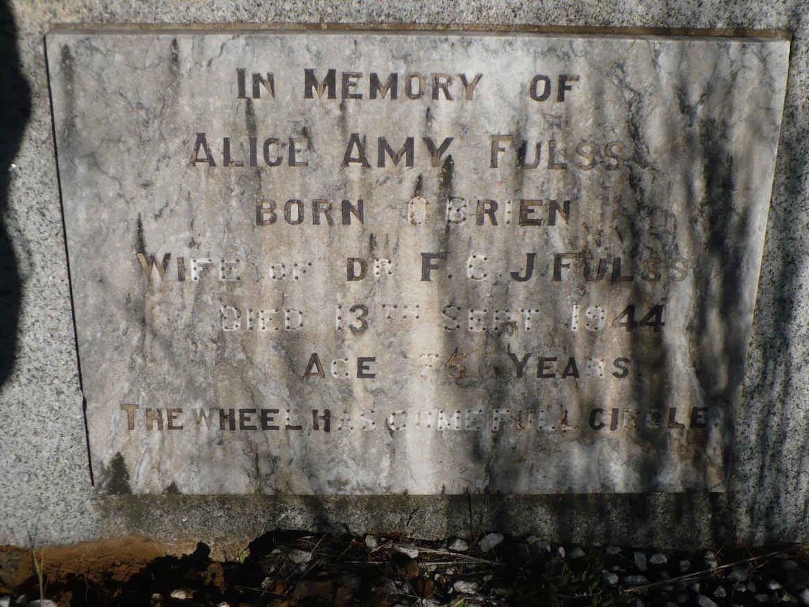 FULSS Alice Amy nee O'BRIEN -1944