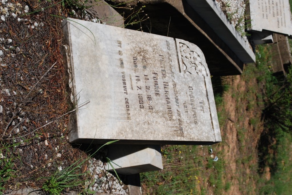 FOURIE Pieter Hermanus 1889-1939