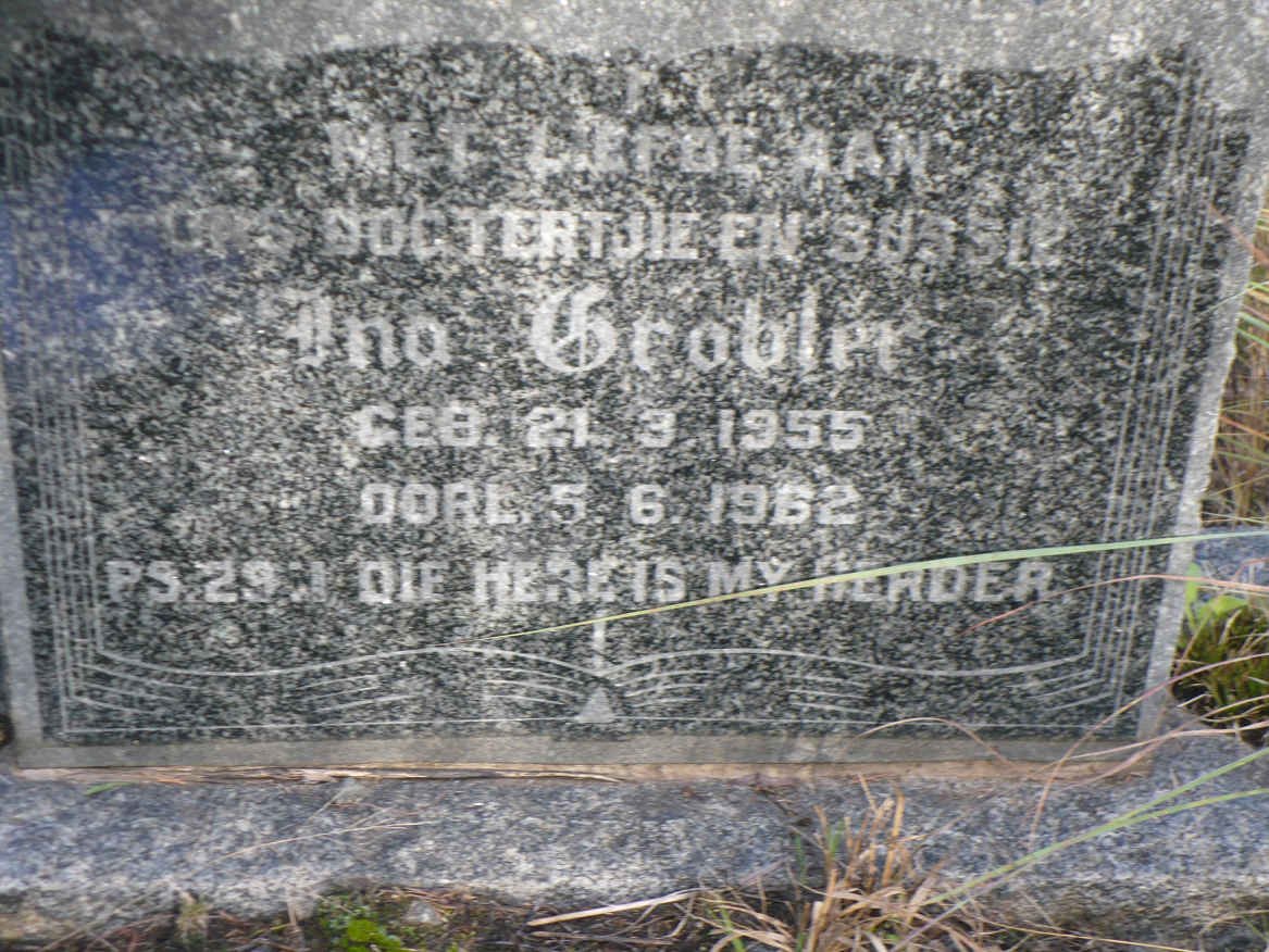 GROBLER Ina 1955-1962