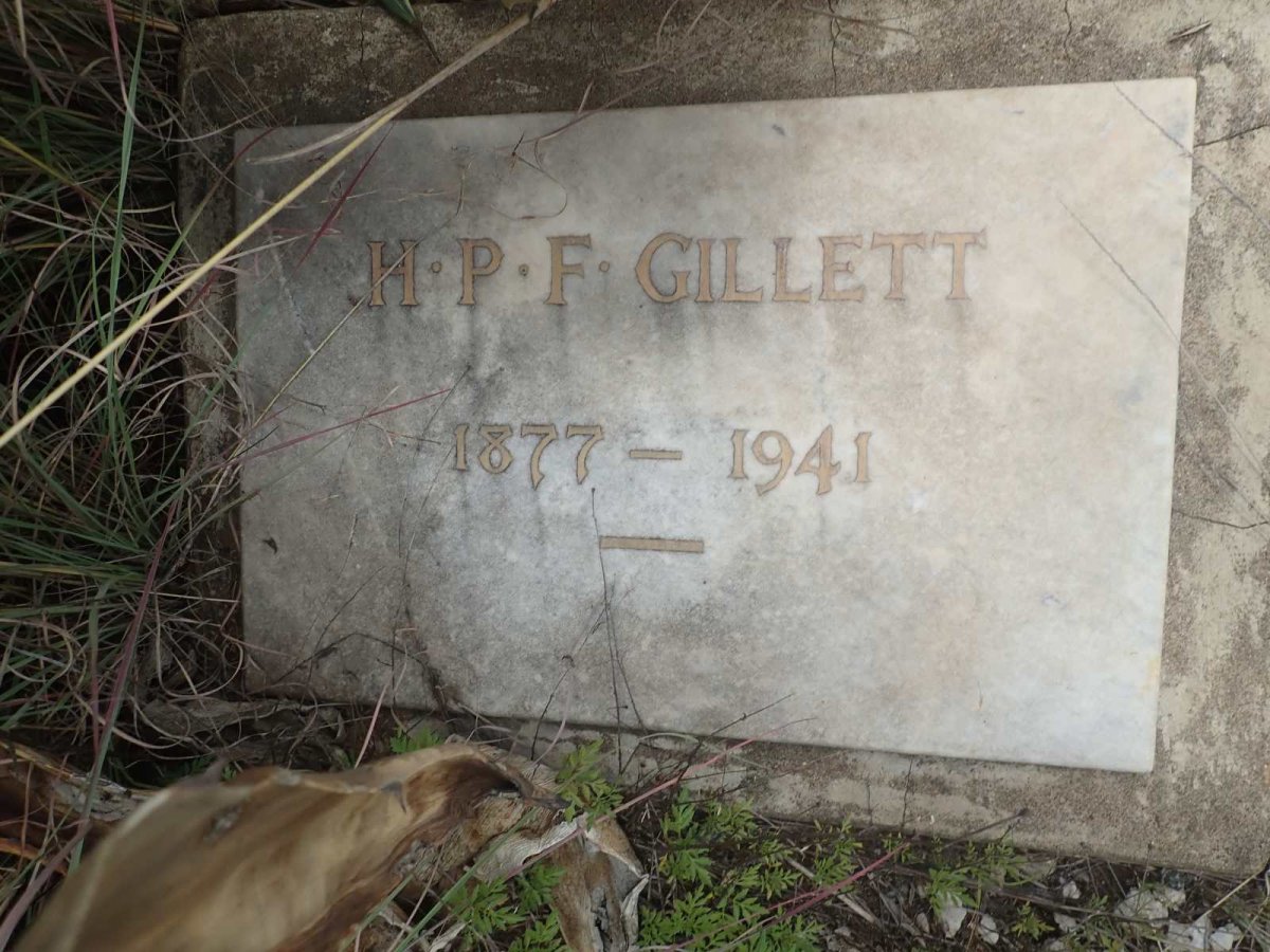 GILLETT H.P.F. 1877-1941