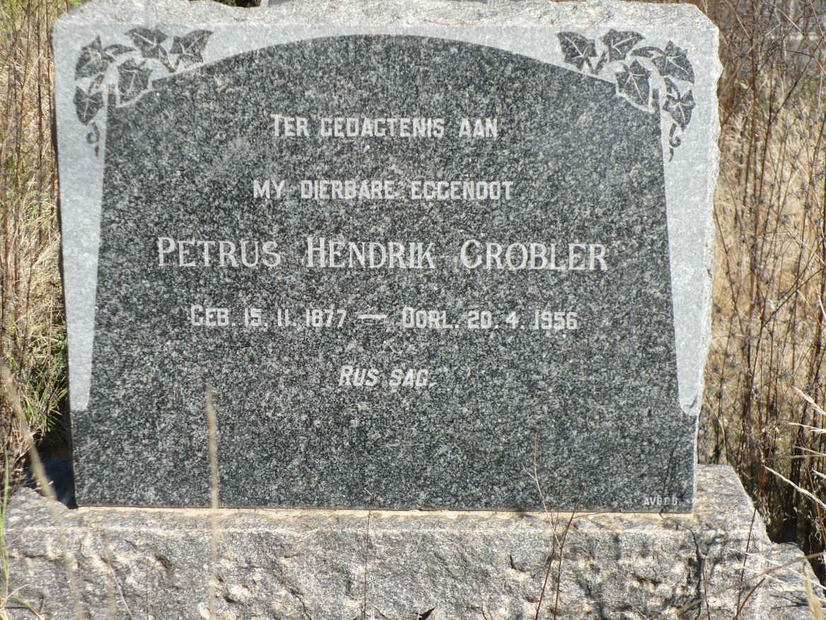 GROBLER Petrus Hendrik 1877-1956