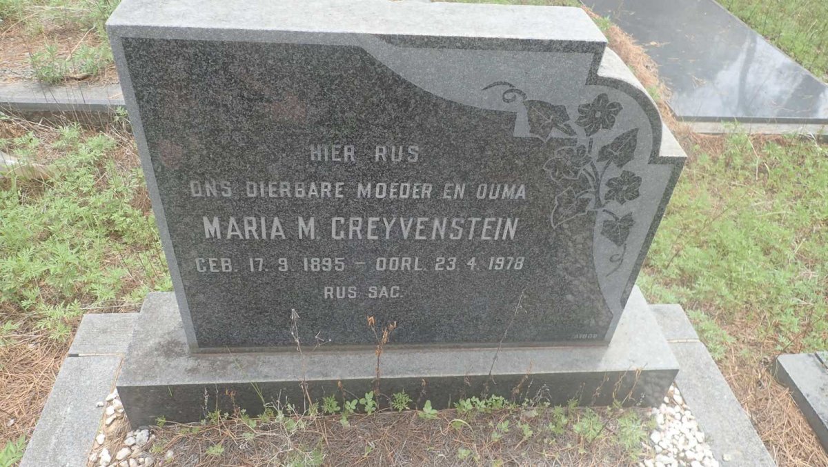 GREYVENSTEIN Maria M. 1895-1978