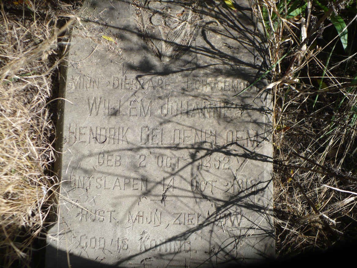 GELDENBLOEM Willem Johannes Hendrik 1892-1918
