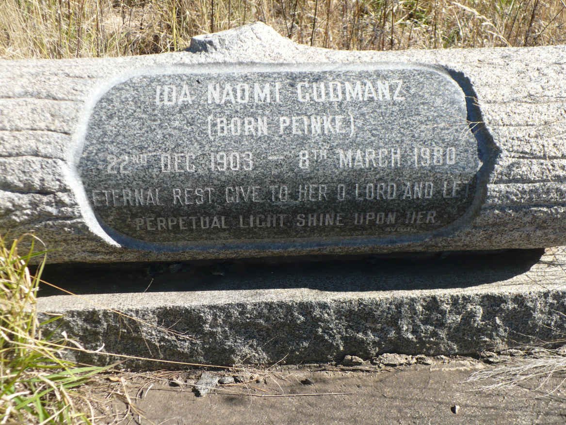 GUDMANZ Ida Naomi nee PEINKE 1903-1980