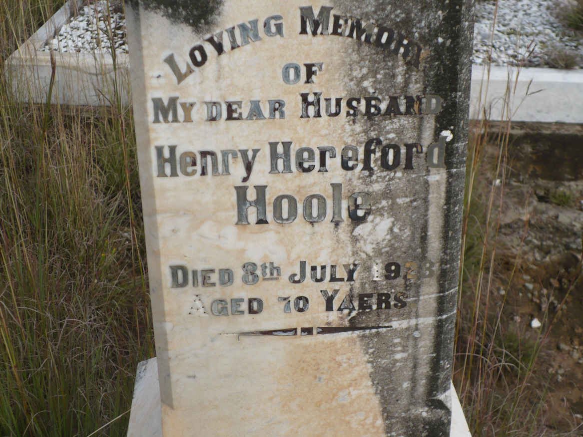 HOOLE Henry Hereford -1928