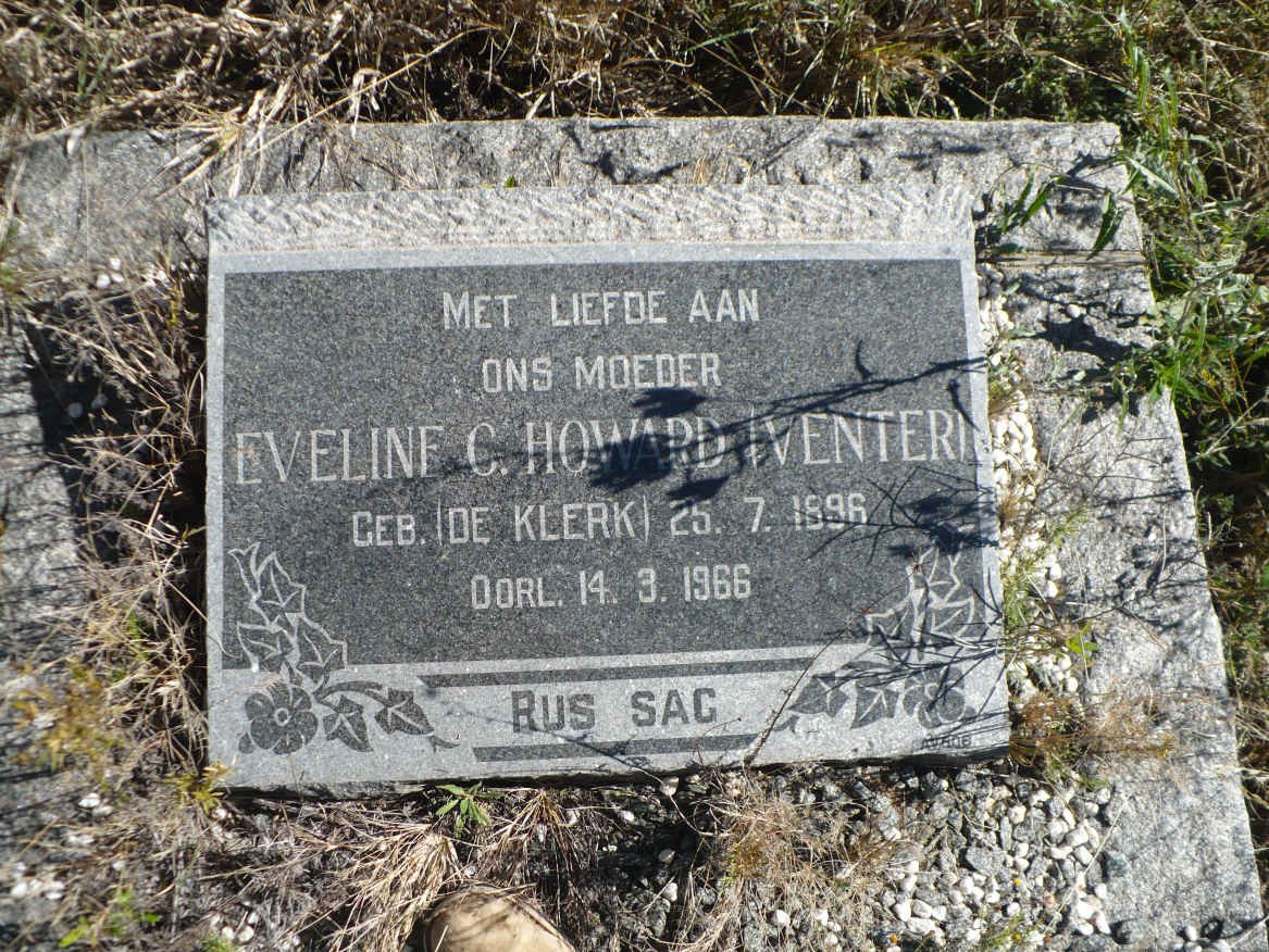 HOWARD Eveline C. nee voorheen VENTER nee DE KLERK 1896-1966