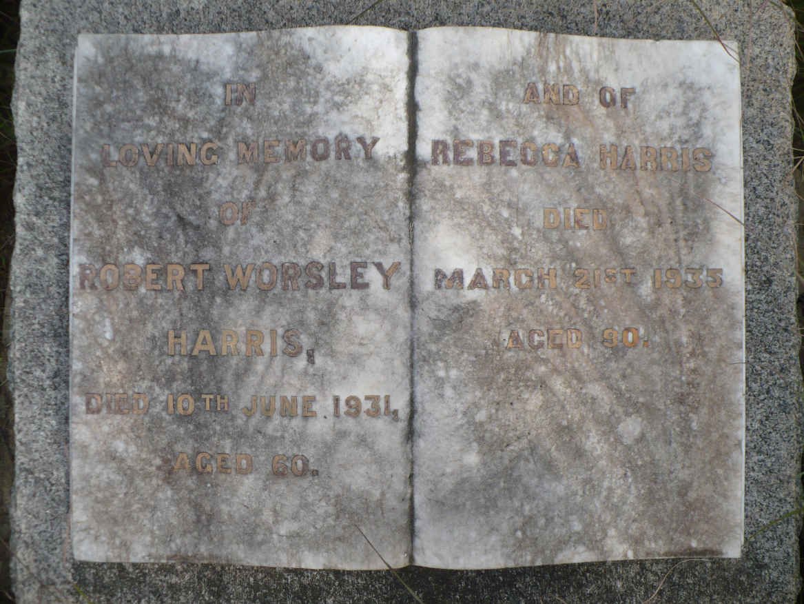 HARRIS Rebecca -1935 :: HARRIS Robert Worsley -1931