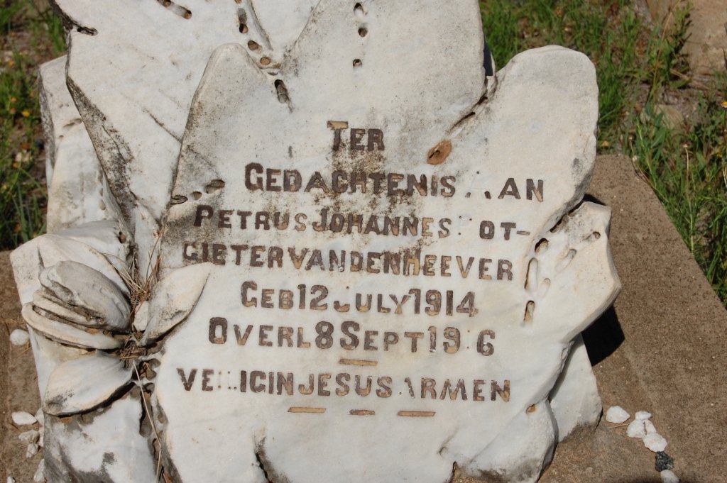 HEEVER Petrus Johannes Potgieter, van den 1914-1916