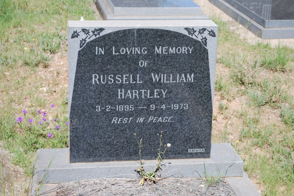 HARTLEY Russell William 1895-1973