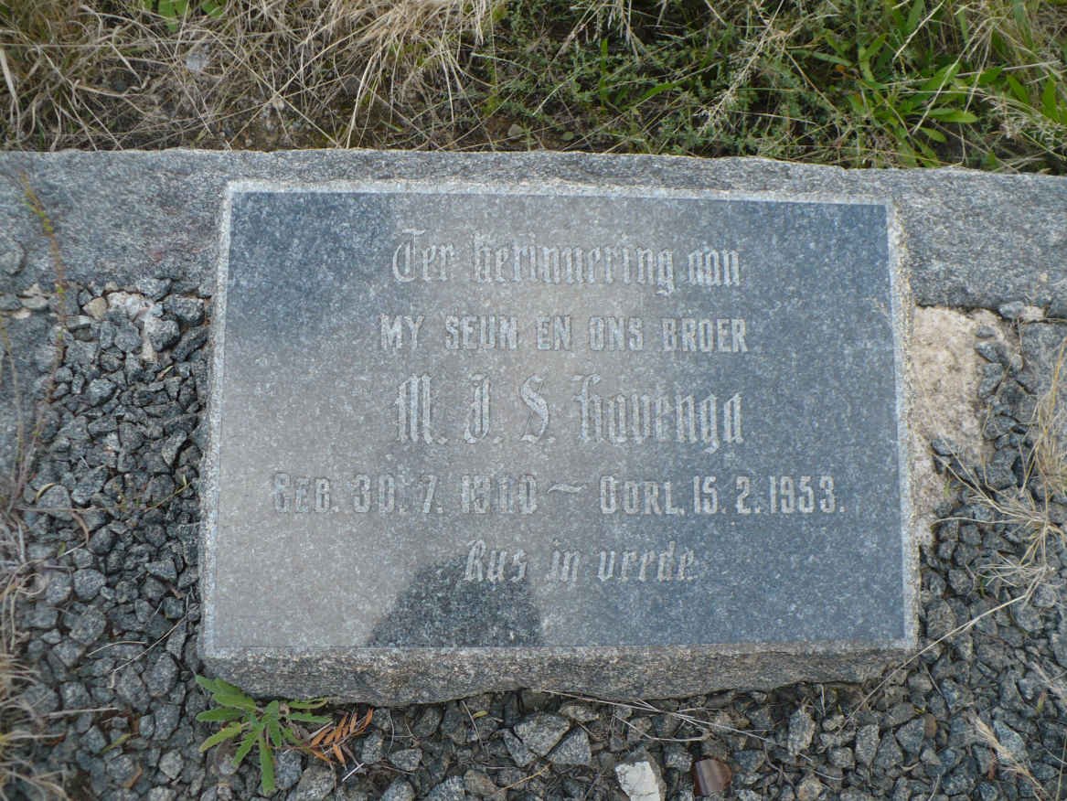 HAVENGA M.J.S. 1910-1953