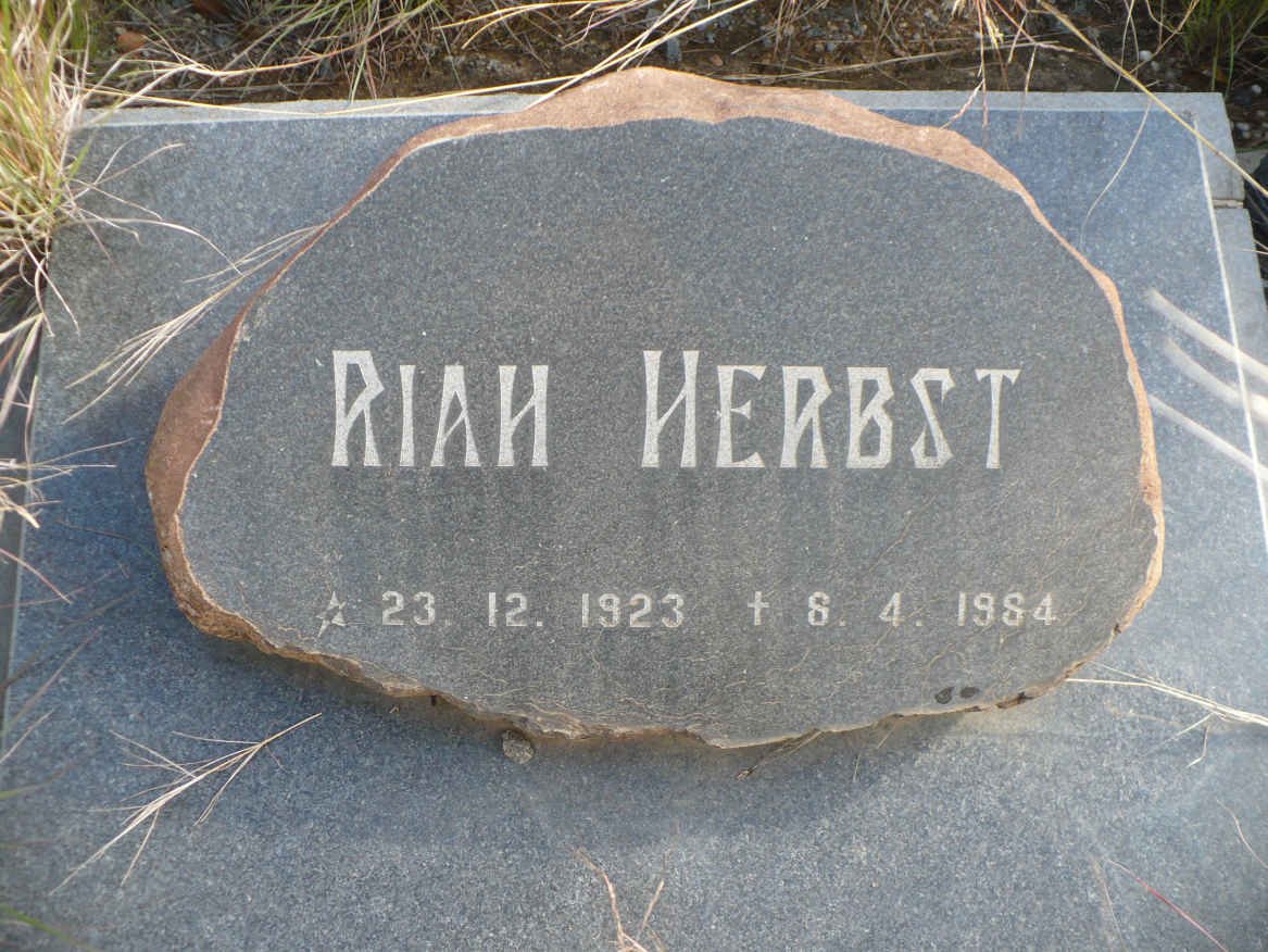 HERBST Riah 1923-1984