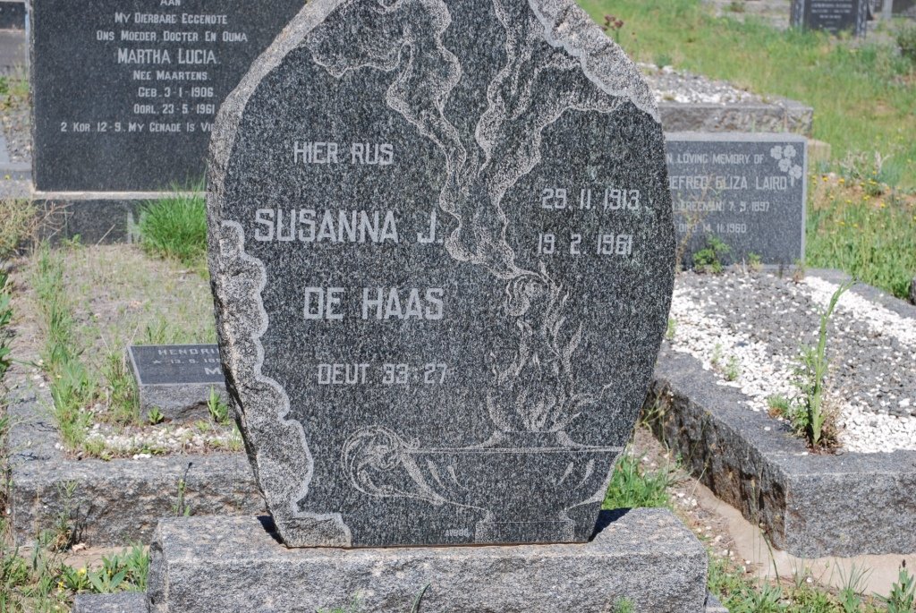 HAAS Susanna J., de 1913-1961