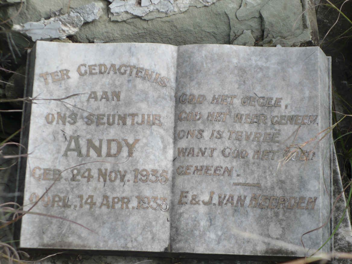 HEERDEN Andy, van 1935-1938