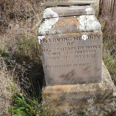 HOWE Mary Elizabeth 1860-1882