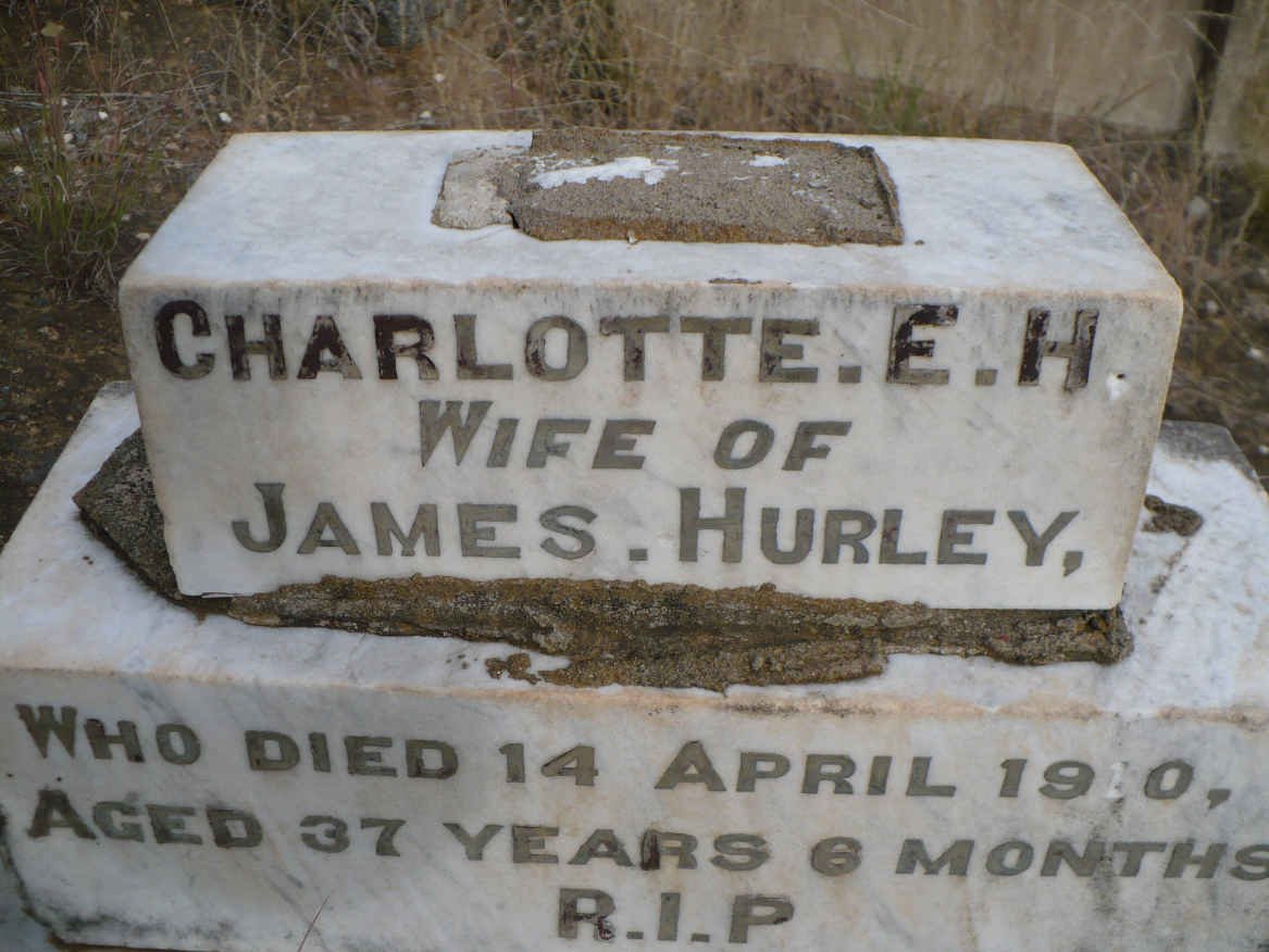 HURLEY Charlotte E.H. -1910