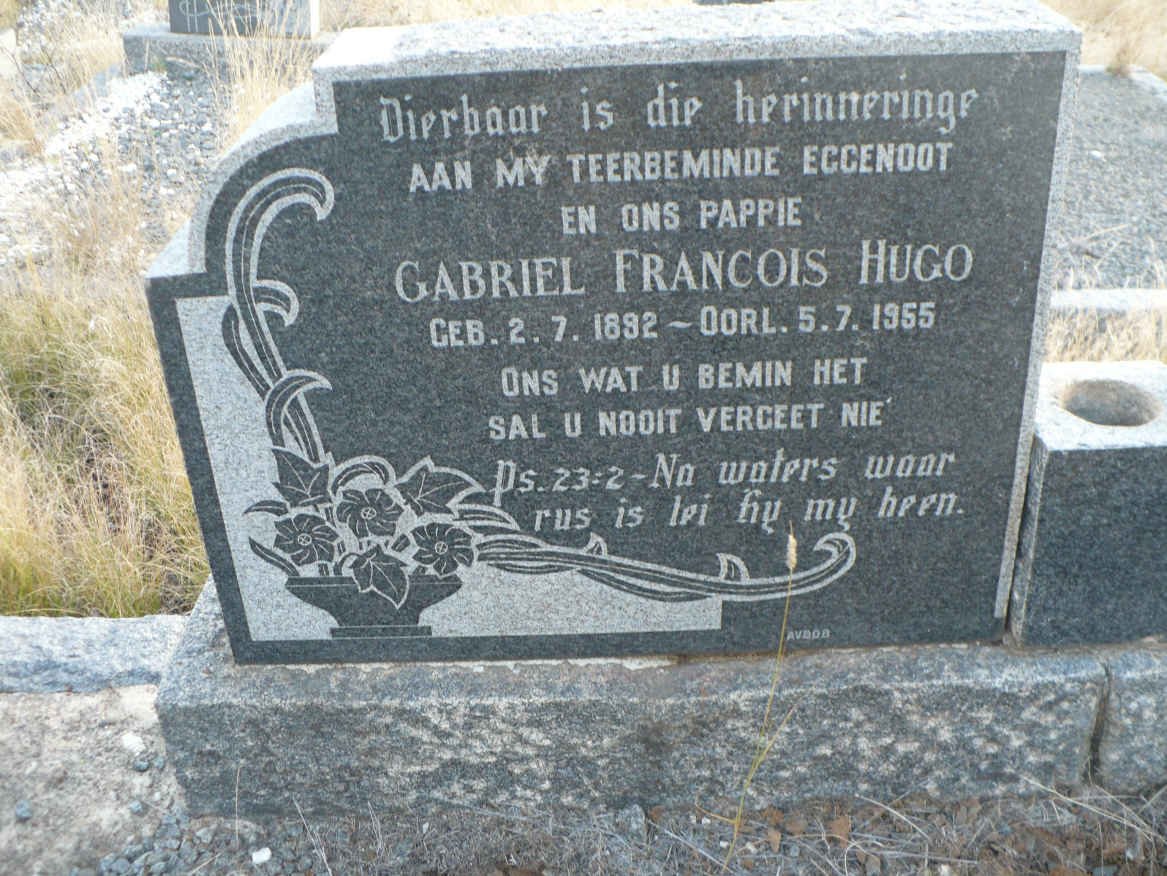 HUGO Gabriel Francois 1892-1955